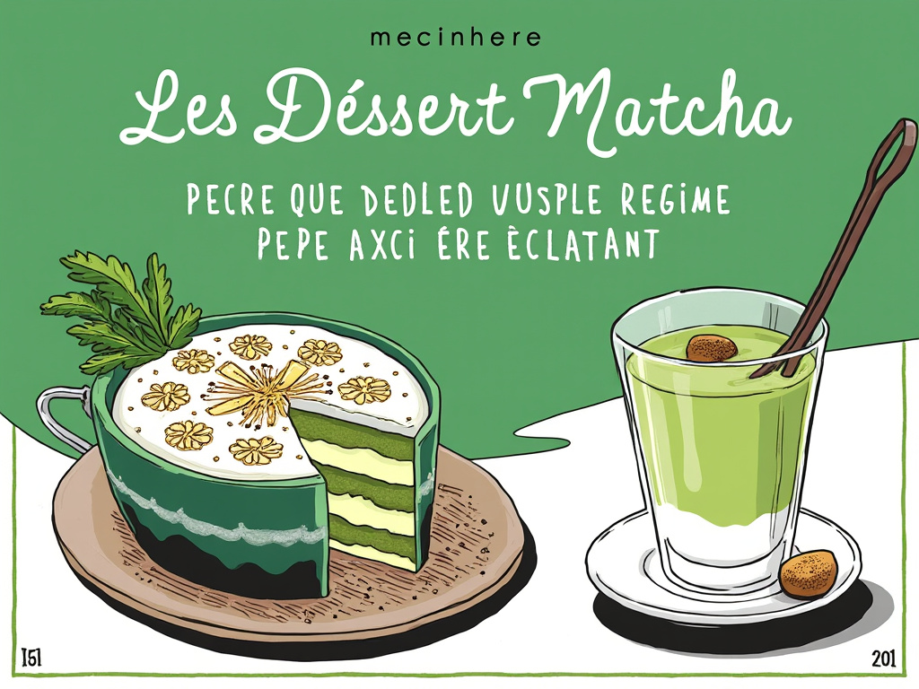 Les Desserts Matcha: Parce que Votre Régime Peut Aussi Être Éclatant